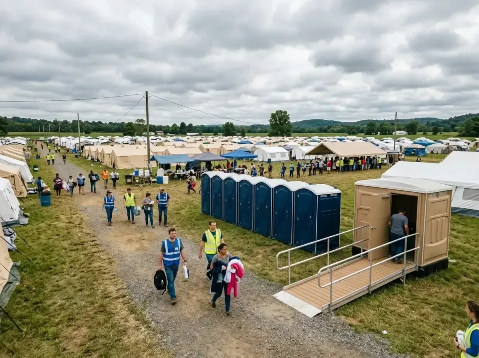 disaster-relief-camp-restrooms-010 — frequently asked questions, Dumpster & Portable Bathrooms Rental in Black Jack, MO